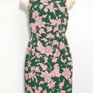 Floral Green and Pink Dress